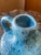 Glazed Ceramic Turquoise Blue Vase For Sale - Image 4 of 6