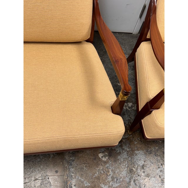 Lucien Rollin Collection for William Switzer Swedish Art Deco Elysee Lounge Chairs, Pair For Sale - Image 12 of 12