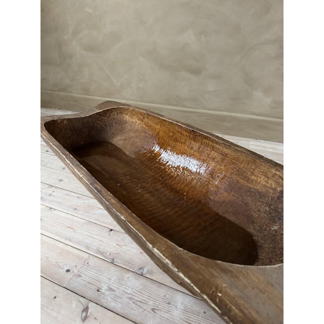 Softwood Trencher-form Dough Bowl For Sale - Image 10 of 13