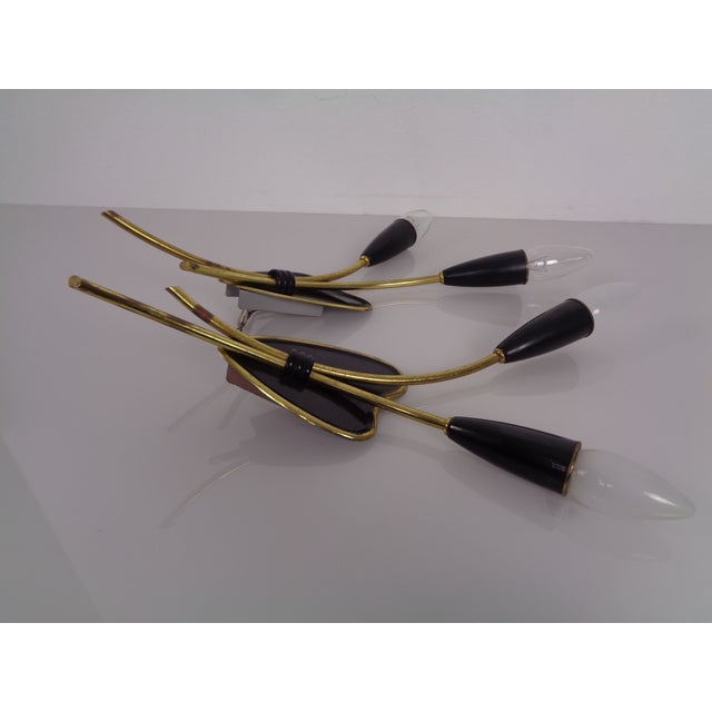 Mid-Century Modern German Wall Lamps, 1950s, Set of 2 For Sale - Image 10 of 18