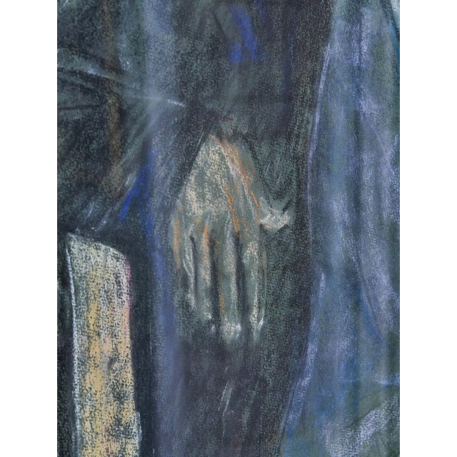 Paper Unknown Artist, Portrait, Watercolor, Framed For Sale - Image 7 of 13