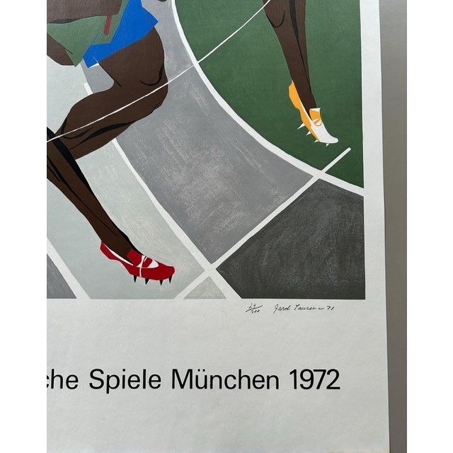 Jacob Lawrence, Olympic Games Munich Poster, 1972, Screen Print For Sale - Image 4 of 7