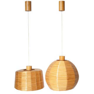 Mid-Century Czechoslovakian Pendant Lights by Stanislav Kucera for Uluv, 1970s, Set of 2 For Sale