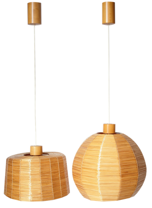 Mid-Century Czechoslovakian Pendant Lights by Stanislav Kucera for Uluv, 1970s, Set of 2