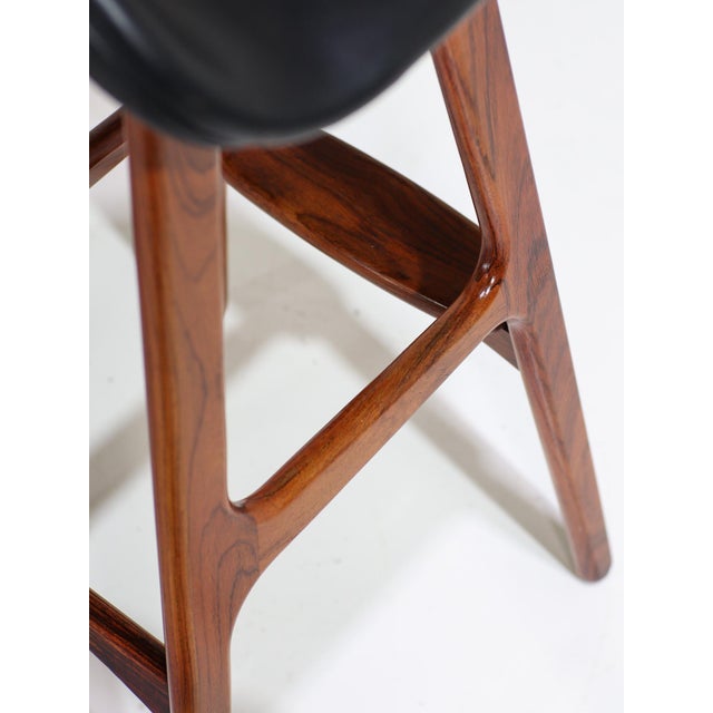 1960s Vintage OD61 Bar Stools by Erik Buch for Oddense Maskinsnedkeri, 1960s, Set of 2 For Sale - Image 5 of 16