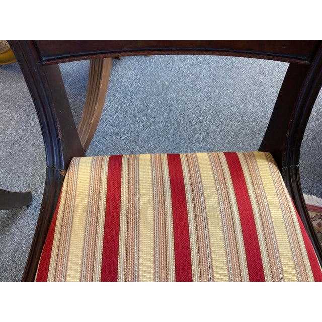 Wood 19th Century Pair of English Regency Side Chairs For Sale - Image 7 of 9