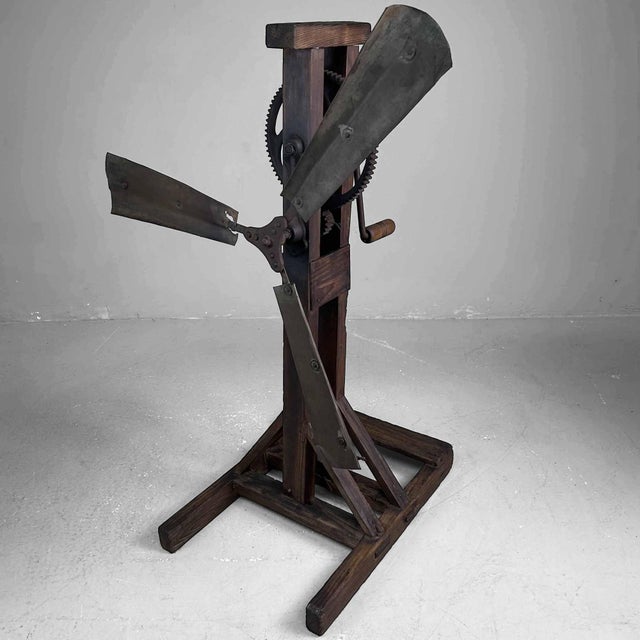 Contemporary Antique Japanese Rice Windmill, 1890s For Sale - Image 3 of 14