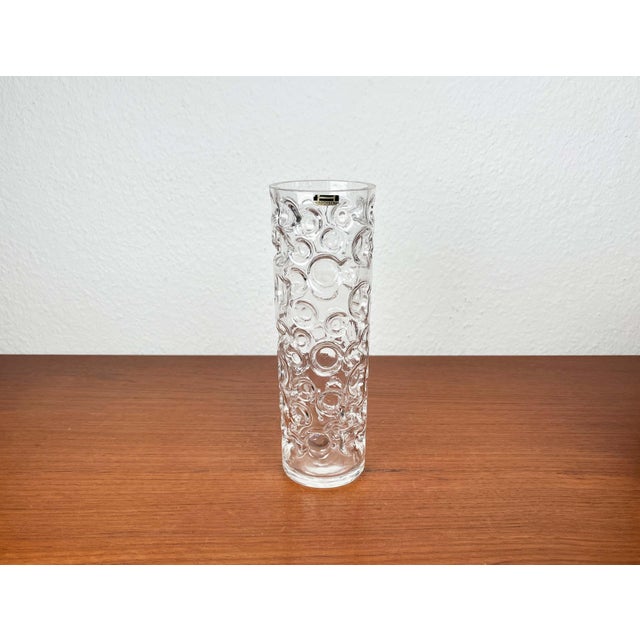 Mid-Century Modern Space Age Bubble Glass Vase by Wilhelm Braun-Feldweg for Hirschberg, Germany, 1960s For Sale - Image 10 of 16