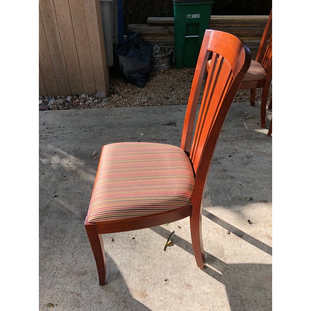Stickley "Boat Shaped" Dining Table & Bayonne Chairs Chairish