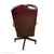 1994 Classic Leather Burgundy Top-Grain Leather Tufted Executive Swivel Chairs – Pair For Sale - Image 11 of 12
