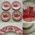 Ceramic Johnson Bros "Old Britain Castles" Red Transferware Breakfast Set, 8 Pieces — C. 1980s, England For Sale - Image 7 of 18