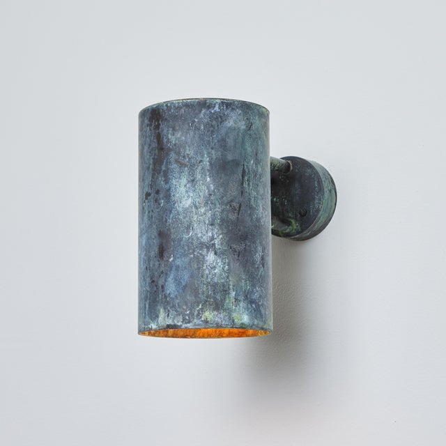 Mid-Century Modern Large Hans-Agne Jakobsson C 627 'Rulle' Darkly Patinated Outdoor Sconce For Sale - Image 3 of 9