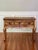 American Pennsylvania Dutch style three-drawer console table or server with hand-painted floral decoration, circa 1900. A...