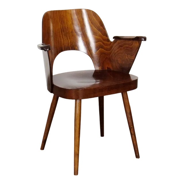 Vintage Armchair by Oswald Haerdtl for Ton, 1960s For Sale