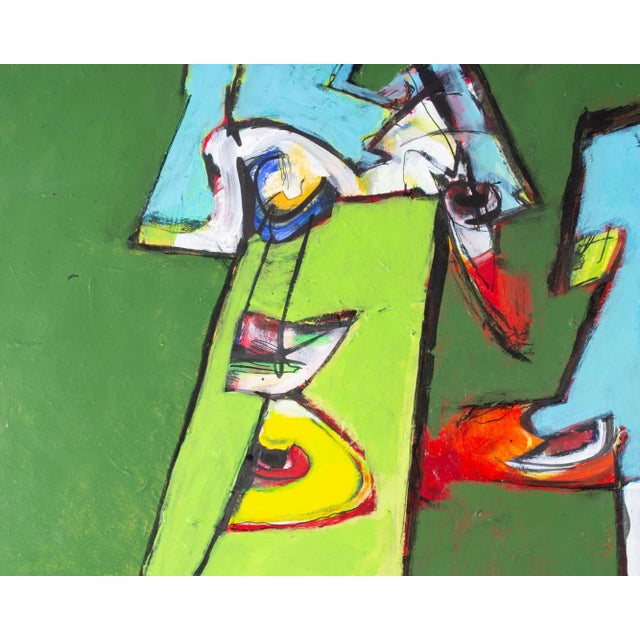 Abstract Acrylic on Paper Painting by James L. Bruch For Sale - Image 4 of 7
