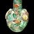 Ceramic Chinese Qing Dynasty Famille Rose Reticulated Porcelain Vase Eight Immortals Fencai Antique Bottle Vase For Sale - Image 7 of 9