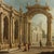 Pier Francesco Garola, Architectural Capriccio Landscape, 1700, Oil on Canvas For Sale - Image 4 of 14
