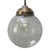 Vintage Dutch Smoked Bubble Glass & Brass Pendant Light For Sale - Image 6 of 6