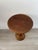Small Vintage Rustic Round Wooden Side Table with Turned Legs, 1970s For Sale - Image 6 of 8
