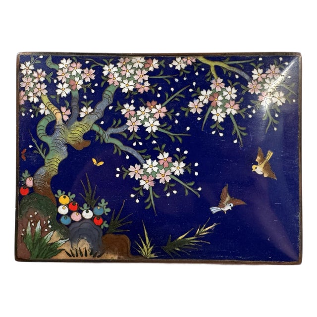 Antique Japanese Cloisonné Vanity or Jewelry Box For Sale