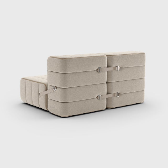 Two-Seater Modular Sofa in Sera Fabric from Ambivalenz, Set of 4 For Sale - Image 4 of 10