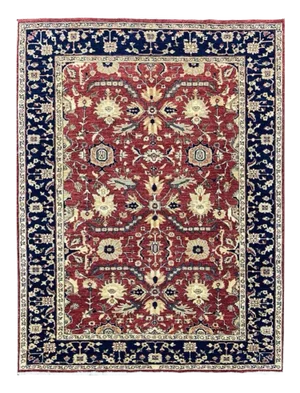 1990s Handwoven Pakistani With Heriz Style Rug 5x7