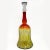 Vintage Blenko Amberina Art Glass Bell Shaped Decanter with Stopper, Joel Philip Myers, is in a retro design. The pontil...