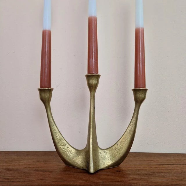 Brutalist Candleholder from Gilde Handwerk, 1950s For Sale - Image 4 of 9