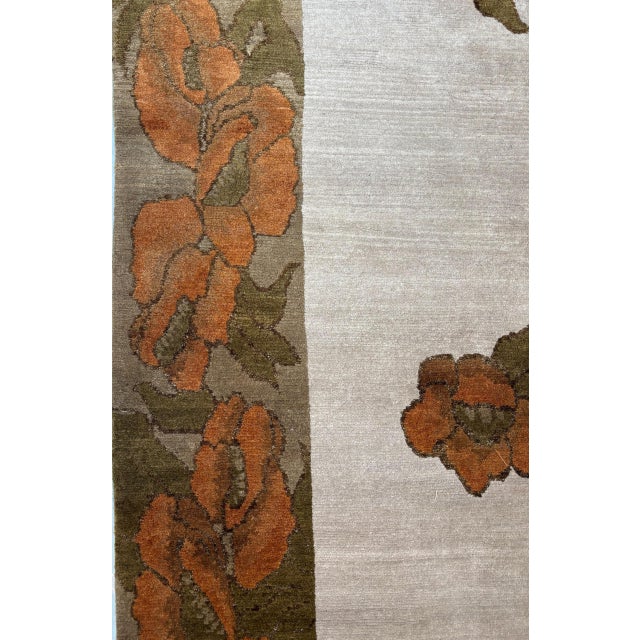Art Deco 1980s Art Deco Chinese Rug, 8'1" X 10'2" For Sale - Image 3 of 5
