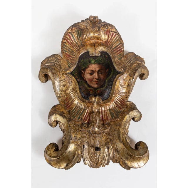 Whimsical, Polychrome Wall Plaques, circa 1805 - A Pair For Sale In Los Angeles - Image 6 of 9