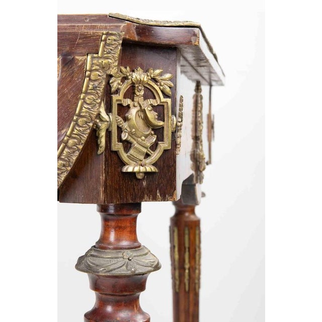 Wood Napoleon III Opening Side Table, Mid-19th Century For Sale - Image 7 of 12