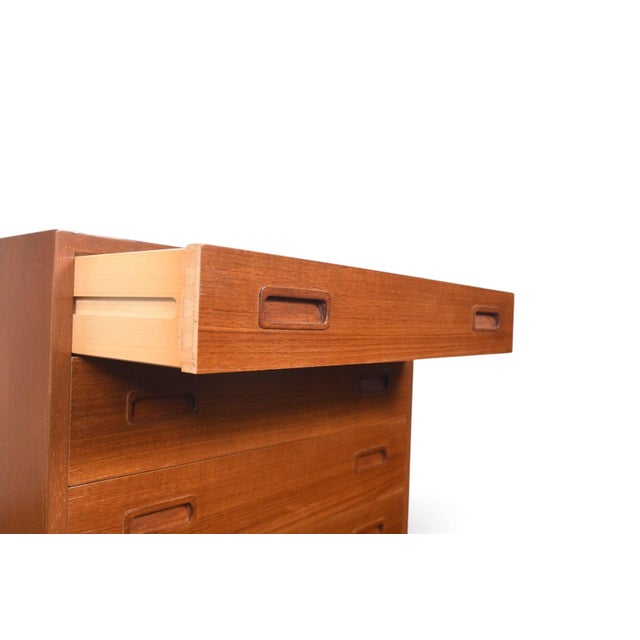 Mid 20th Century Carlo Jensen Four Drawer Gentleman's Chest in Teak For Sale In San Francisco - Image 6 of 7