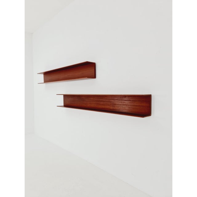 Long German Hanging Shelf by Wilheilm Renz for Walter Renz, 1960s For Sale - Image 3 of 18