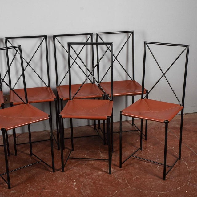 Moka Style Chairs by Asnago and Vender for Flexform, 1985, Set of 8 For Sale - Image 13 of 18