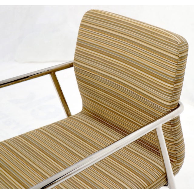 Metal Pair of Bauhaus Style Mid-Century Modern Style Chairs by Bernhardt For Sale - Image 7 of 11