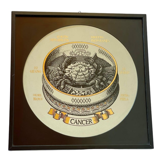 Fornasetti Zodiac Cancer Silk Screen Print For Sale