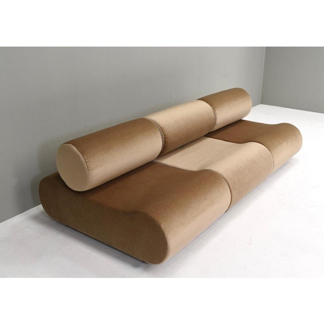 Corbi Sofa for Cor in New Mohair Upholstery by Klaus Uredat for Cor, Germany, 1969, Set of 3 For Sale - Image 10 of 18
