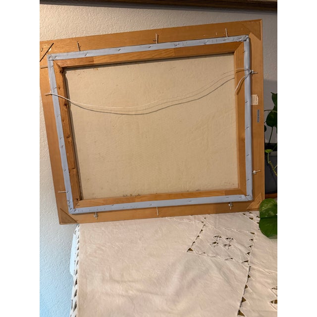 Late 1960 Century Burnett Oil Painting on Canvas 20 X 24 With Frame For Sale - Image 9 of 12