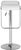 Contemporary Swivel Barstool in White and Chrome For Sale In Philadelphia - Image 6 of 6