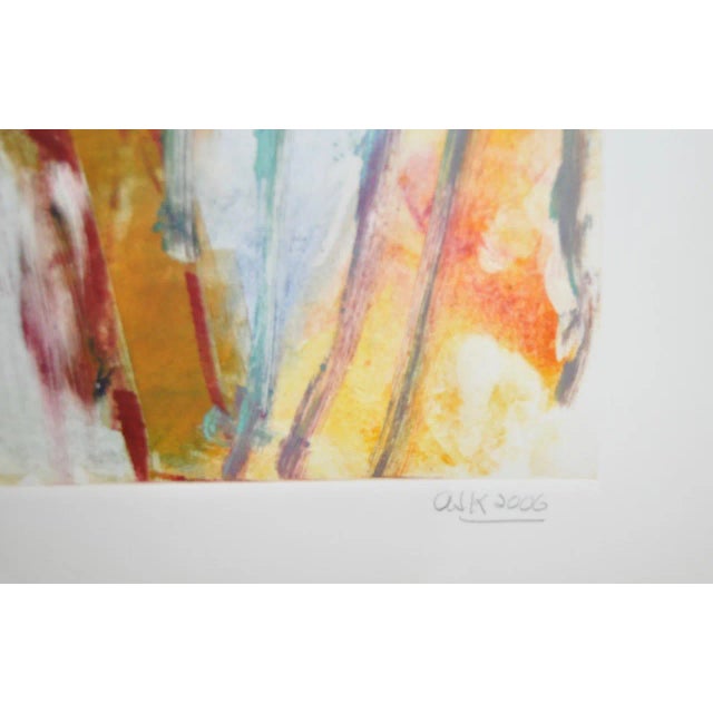 Early 21st Century Arthur Krakower "Woman in the Garden" Monotype C.2006 For Sale - Image 5 of 6