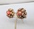Mid-Century Modern Vintage 1960s Signed Napier Goldtone Faux-Coral Clip Earrings-2 Pieces For Sale - Image 3 of 7