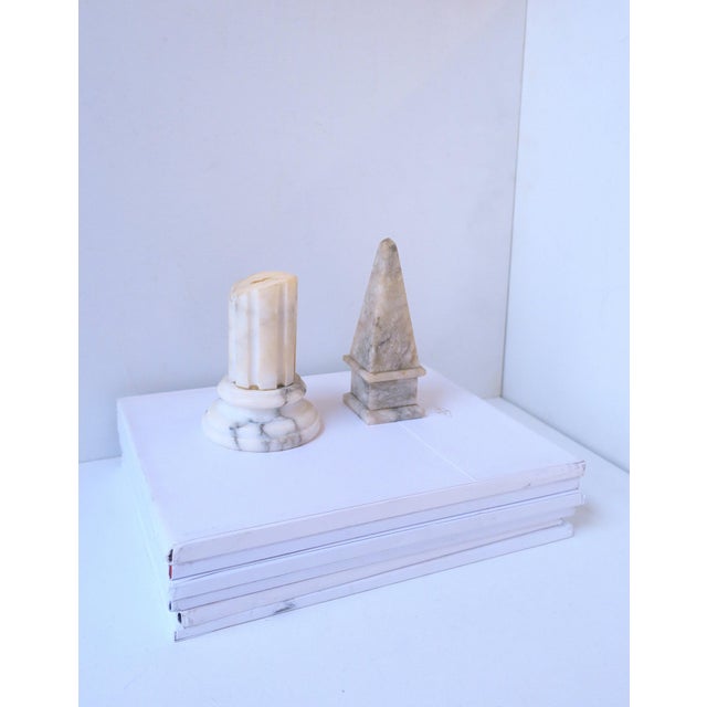 Early 20th Century Italian Alabaster Marble Obelisk, Circa Early 20th Century For Sale - Image 5 of 16