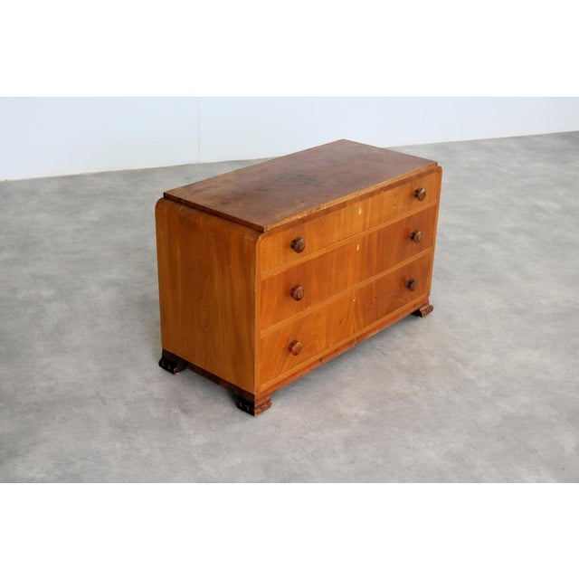Mid-Century Modern Art Deco Swedish Chest of Drawers, 1950s For Sale - Image 3 of 9