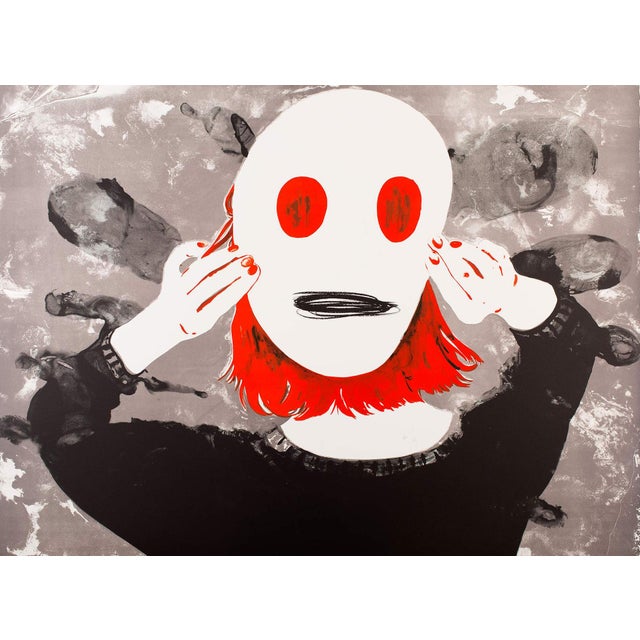 Françoise Pétrovitch Masque (Version 2), 2017 3-colour Lithograph on Arches paper 400g Edition of 28 copies, signed and...