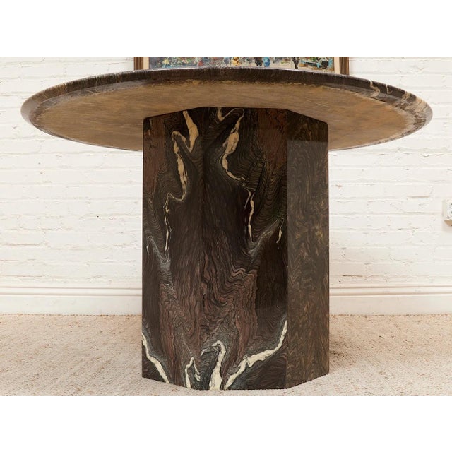 Mid 20th Century Marble Dining Table Post Modern For Sale - Image 12 of 12