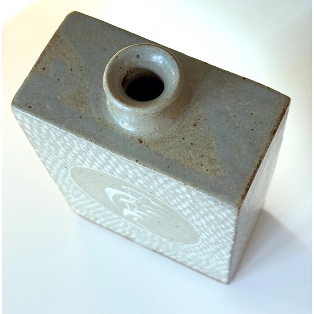 Japanese Ceramic Jar with Inlay Design Tatsuzo Shimaoka with Tomobako For Sale In Atlanta - Image 6 of 18