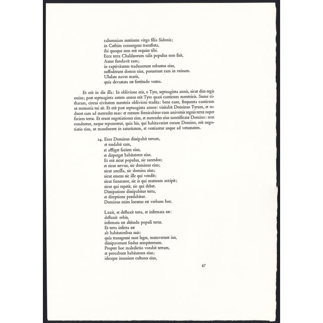 1960s 1968 Salvador Dalí Biblia Sacra Lithograph "Ecce Virgo Concipiet" (Behold, a Virgin Shall Conceive) For Sale - Image 5 of 10