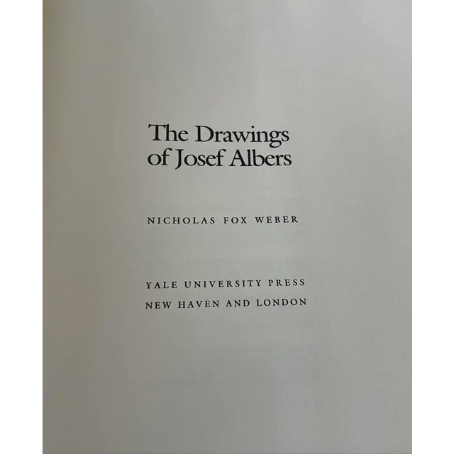 Wonderful, rare vintage book of Josef Albers drawings by Nicholas Fox Weber. Yale University Press.