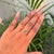 Round Emerald Trilogy Vintage Ring With Diamonds in 14k Yellow Gold Size 9 For Sale In New York - Image 6 of 18