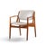 Mid-Century Modern Arne Vodder for Vamo Sønderborg Ella Mid Century Danish Teak Armchair Dining Chair For Sale - Image 3 of 10